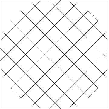 (image for) Quintuple Irish Chain Crosshatch Center-L05078* - Click Image to Close